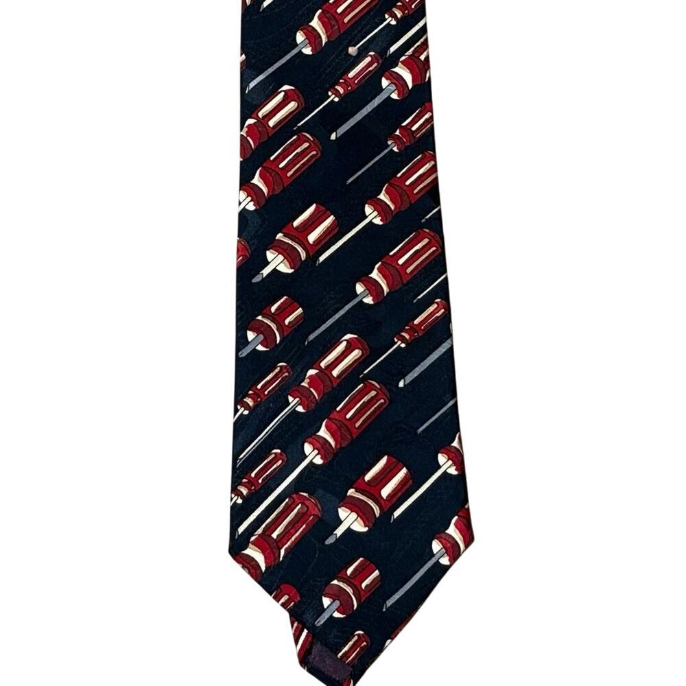 Vintage Home Improvement Flying Screwdrivers Novelty Necktie TV Tie USA​